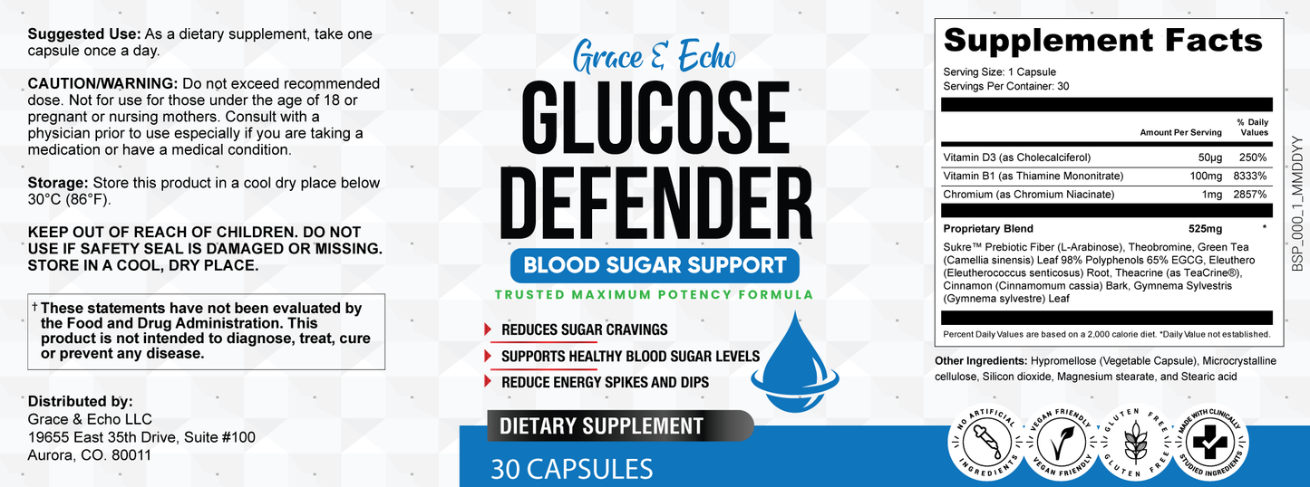 Glucose Defender - Blood Sugar & Metabolism Support