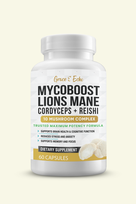 MycoBoost - Lion's Mane + Cordyceps + Reishi, 10 Mushroom Complex